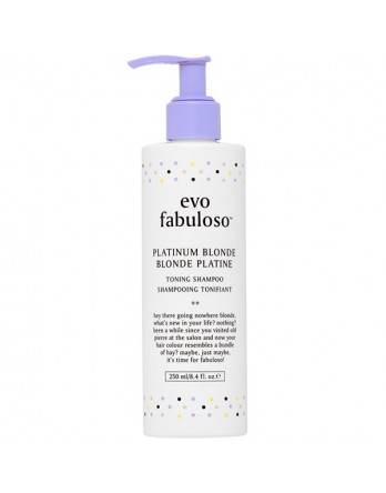 evo fabuloso platinum blonde toning shampoo 8.4oz