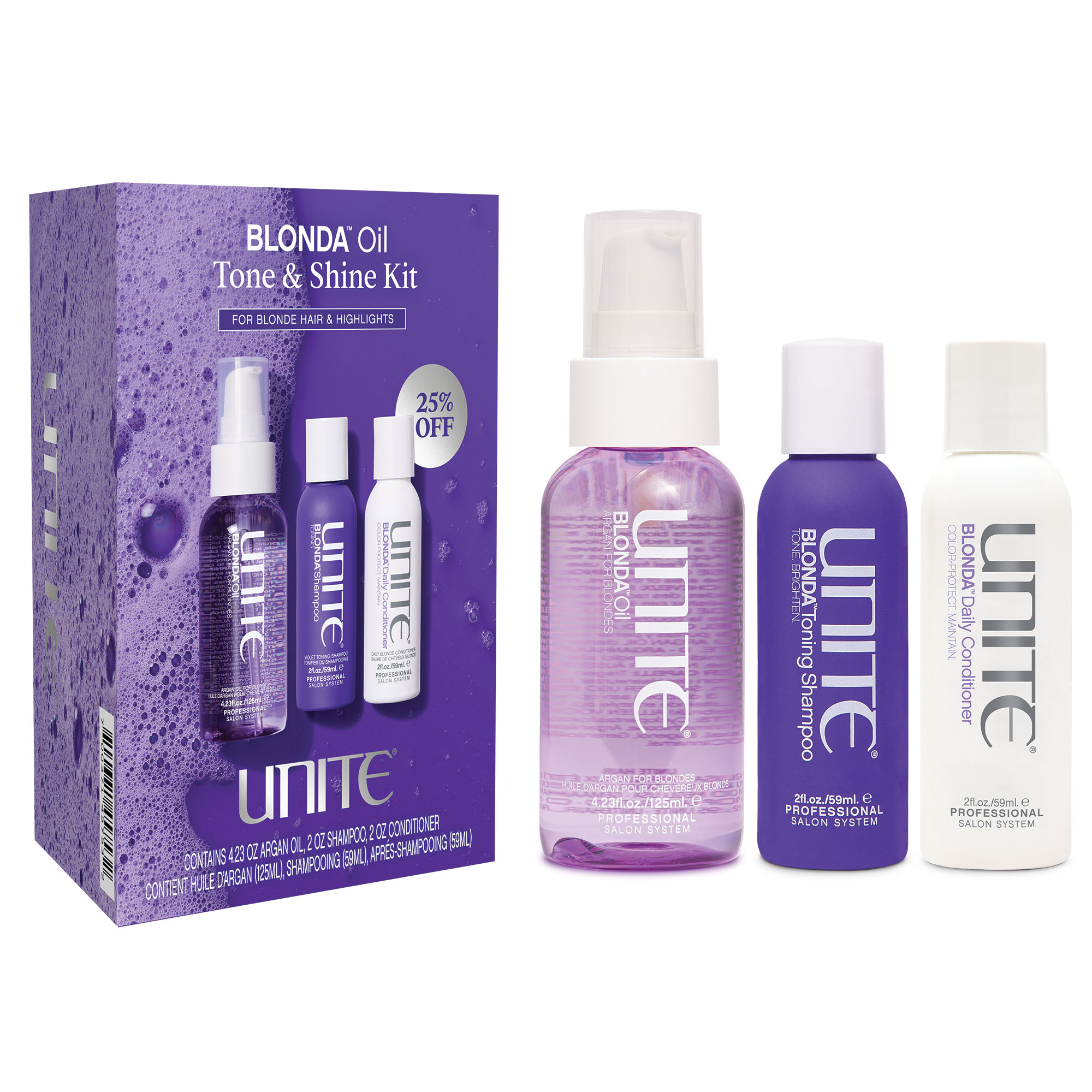 UNITE ​Holiday: BLONDA Oil Tone & Shine Kit